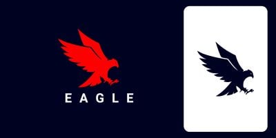 Eagle Fearless Vector Logo Design 