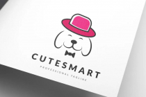 Cute Cool Animal Pet Dog Logo Design Screenshot 1