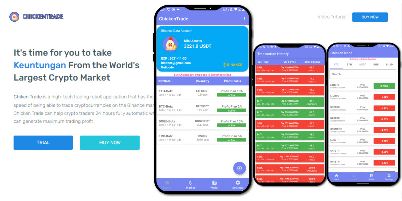 ChickenTrade - Robot Crypto Trading For Binance