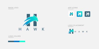 Hawk Logo With Letter H 
