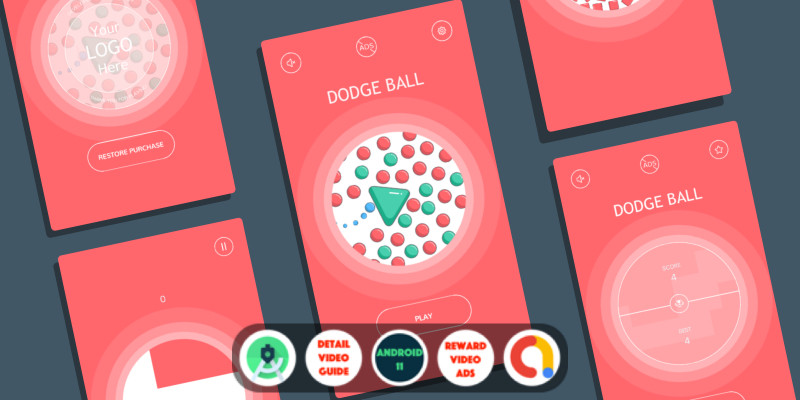 Dodge Ball - Android Studio Project Buildbox