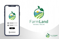 Farm Land Modern Agriculture Logo Design Screenshot 2