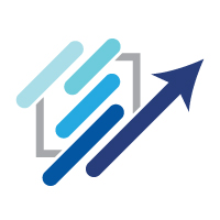 Graph Market Fund Rising Financial Logo Design