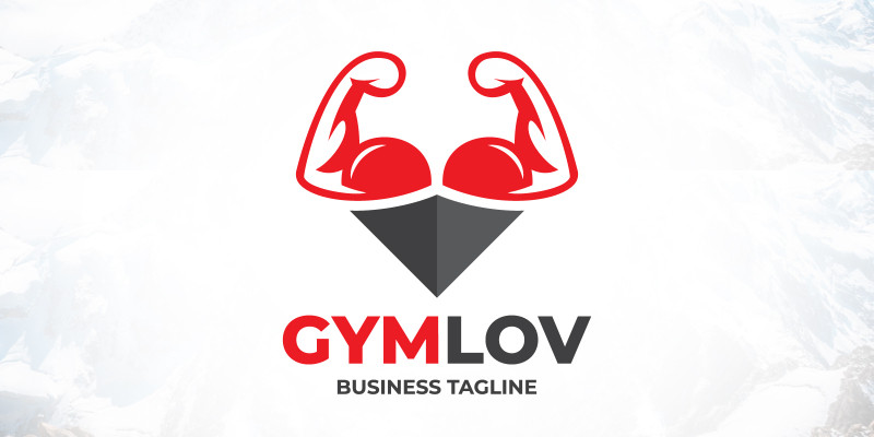 Gym Lover Sports Fitness Logo Design