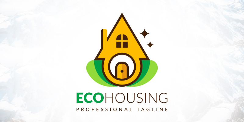 Creative Eco Housing Landscaping Gardening Logo