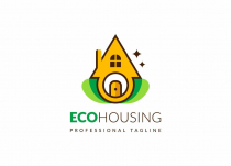 Creative Eco Housing Landscaping Gardening Logo Screenshot 1