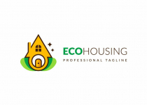 Creative Eco Housing Landscaping Gardening Logo Screenshot 2