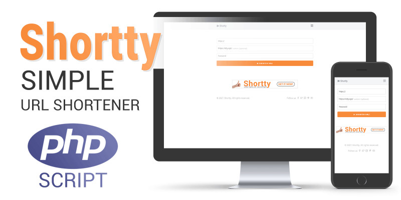 Shortty - Simple URL Shortener PHP Script