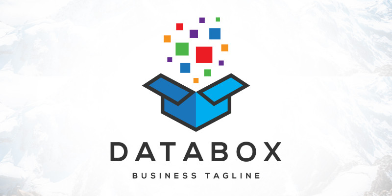Digital Data Box Technology Logo Design