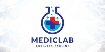 Modern Medical Science Lab Logo Design