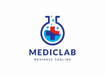 Modern Medical Science Lab Logo Design Screenshot 1