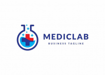 Modern Medical Science Lab Logo Design Screenshot 2