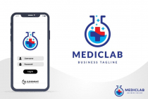 Modern Medical Science Lab Logo Design Screenshot 4