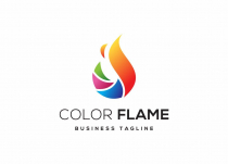 Creative Media Color Flame Logo Design Screenshot 1