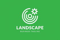 Modern Line Landscaping Logo Design Screenshot 3