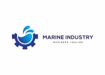 Marine Industry Gear Water Technology Logo Design Screenshot 2