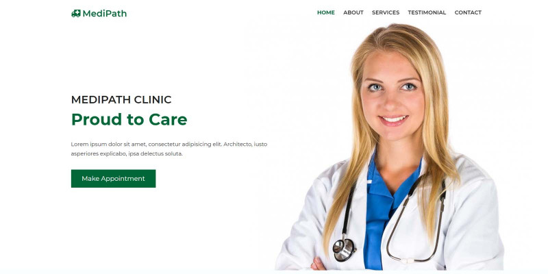 MediPath - Medical Landing Page HTML Template