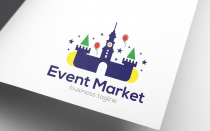 Colorful Event Market House Logo Design Screenshot 1