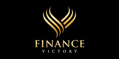 Letter V Victory Success Luxury Finance Logo