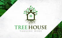 Tree House Eco Home Real Estate Logo Design Screenshot 1