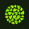 circle-leafs-minimal-logo-template