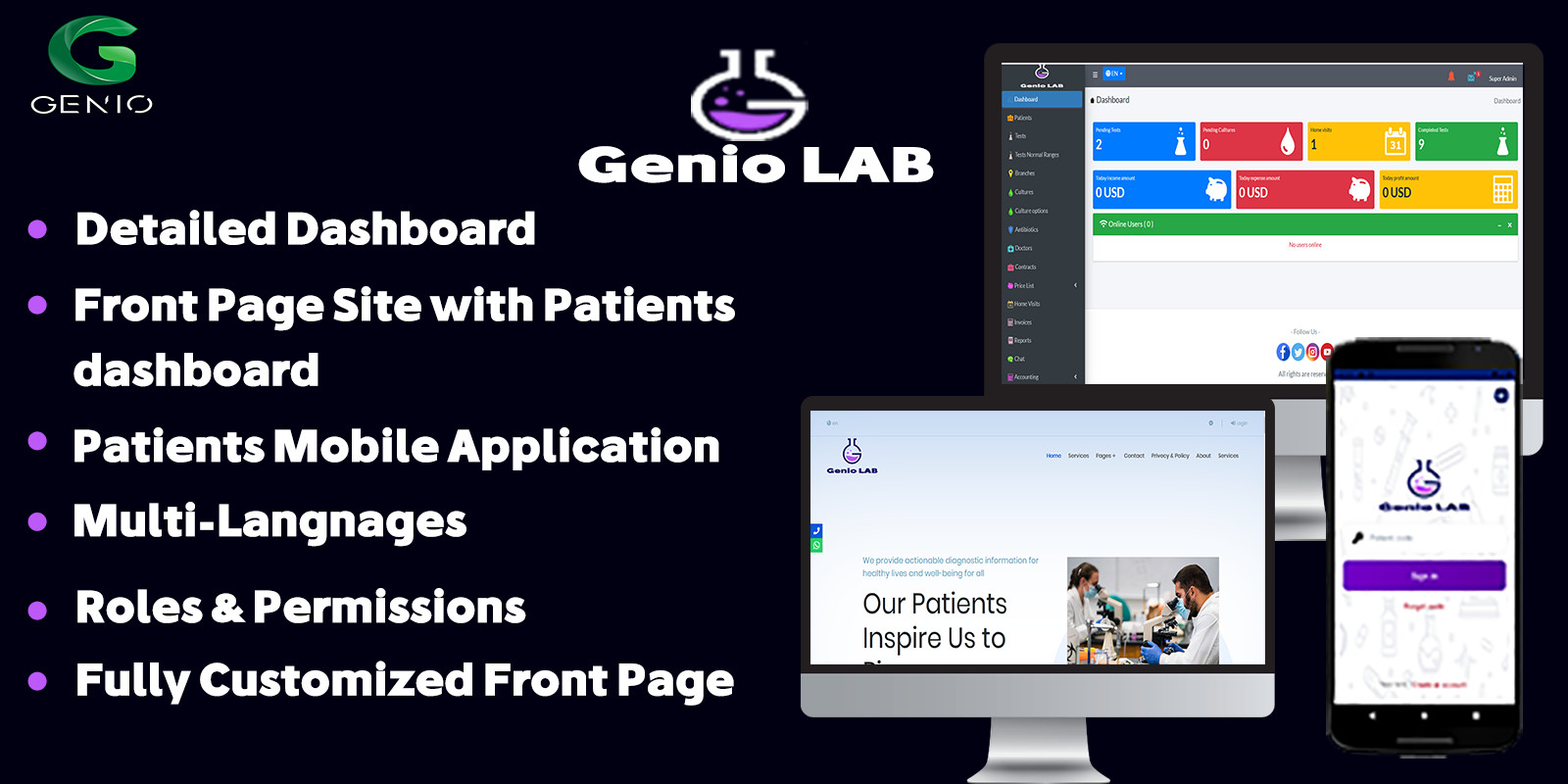 GenioLab Medical Laboratory Management Solution by Genio Codester