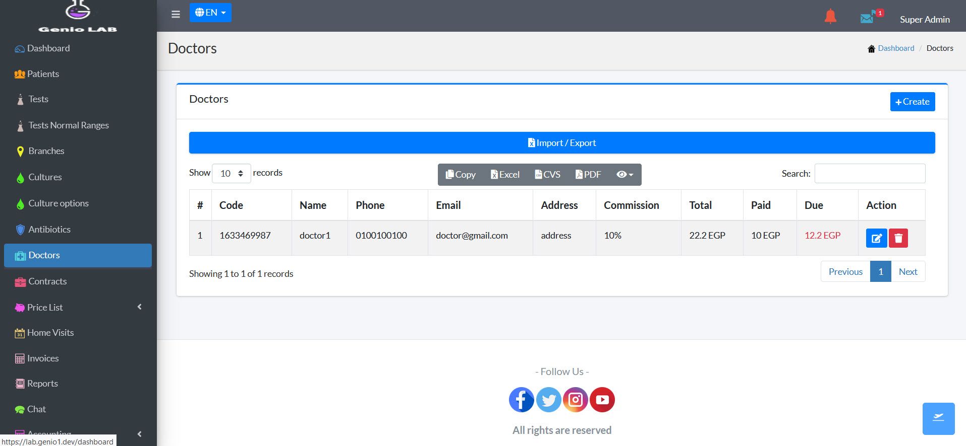 GenioLab Medical Laboratory Management Solution by Genio Codester