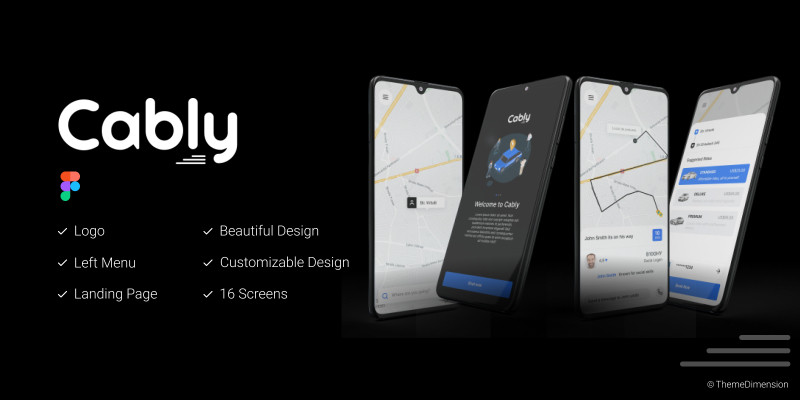 Cably - Figma Mobile Application UI Kit