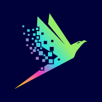 Digital Bird Vector Logo