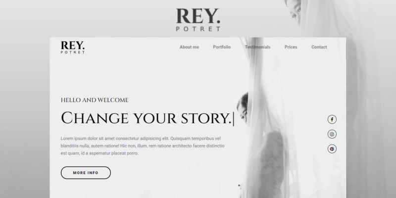 Reypotret - Photographer Portfolio Template