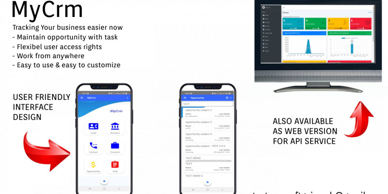 MyCRM - Web And Android Application