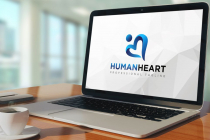 Creative Modern Human Heart Wellness Logo Design Screenshot 2
