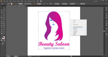 Saloon Beauty Logo Screenshot 2