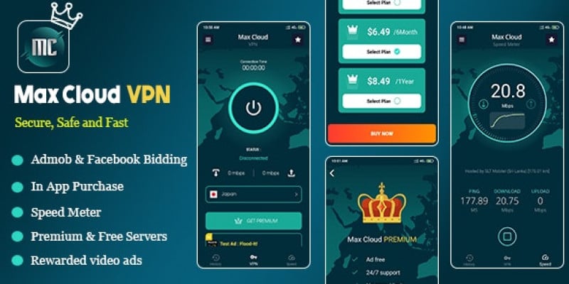 Max Cloud VPN and Speed Test