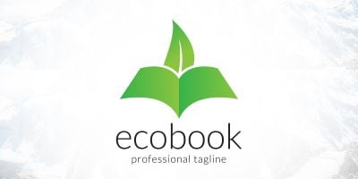 Eco Book Creative Education Logo Design