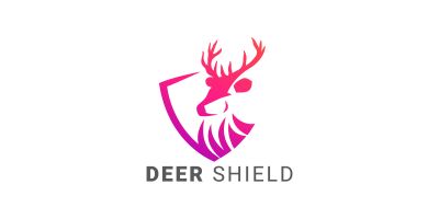 Deer Shield Vector Logo