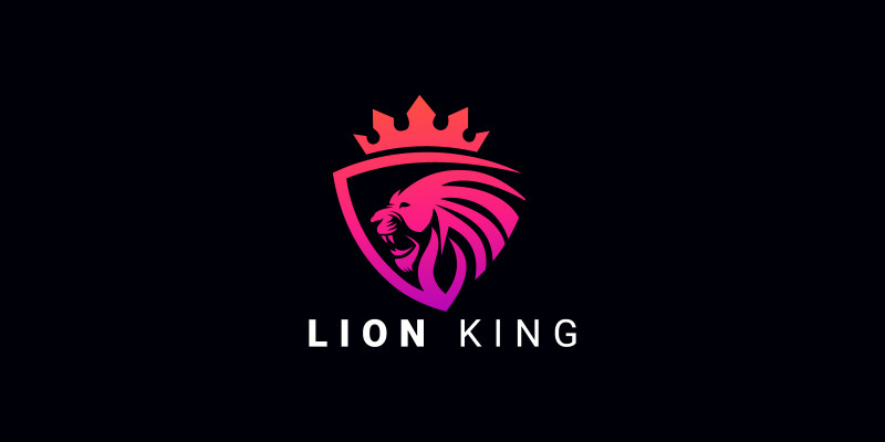 Lion Kingdom Vector Logo
