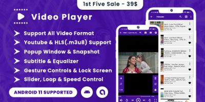 Pro Video Player with Equalizer Android