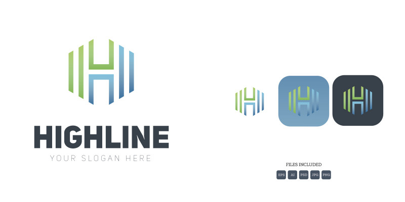 Highline Letter H Logo