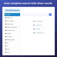 Autocomplete Search PHP