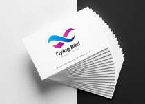Infinity Bird Fly Logo Design Screenshot 2