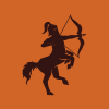 Centaur Archer Vector Logo