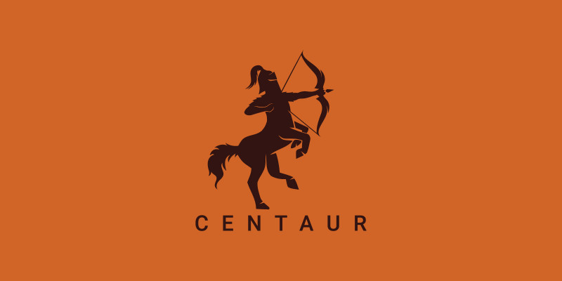 Centaur Archer Vector Logo