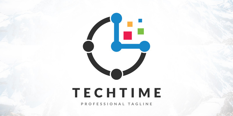 Digital Tech Time Logo Design