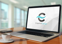 Creative C Letter Blue Wave Logo Design Screenshot 3