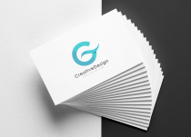 Creative G Letter Blue Wave Logo Design Screenshot 2