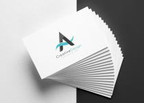 Creative A Letter Blue Wave Logo Design Screenshot 2