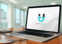Creative U Letter Blue Wave Logo Design Screenshot 3