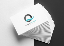 Creative Q Letter Blue Wave Logo Design Screenshot 2