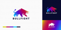 Bull Fight Vector Logo Screenshot 1